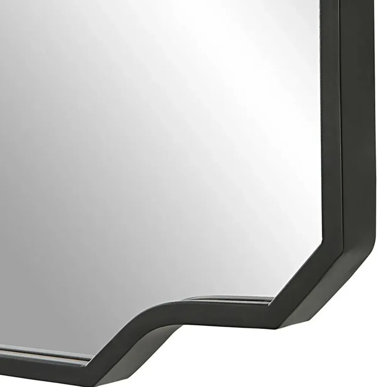 Uttermost Casmus Matte Black Iron Wall Mirror