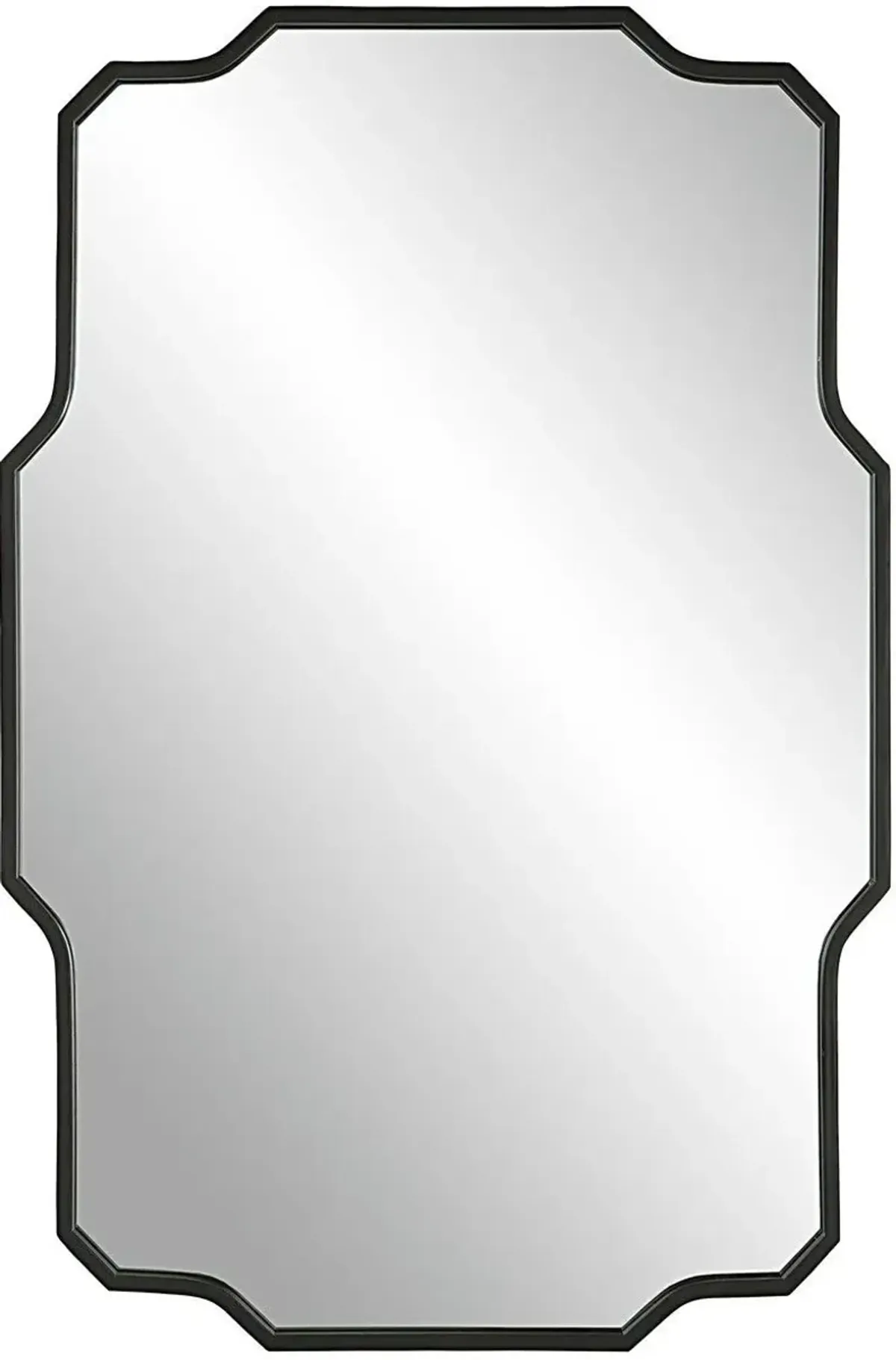 Uttermost Casmus Matte Black Iron Wall Mirror