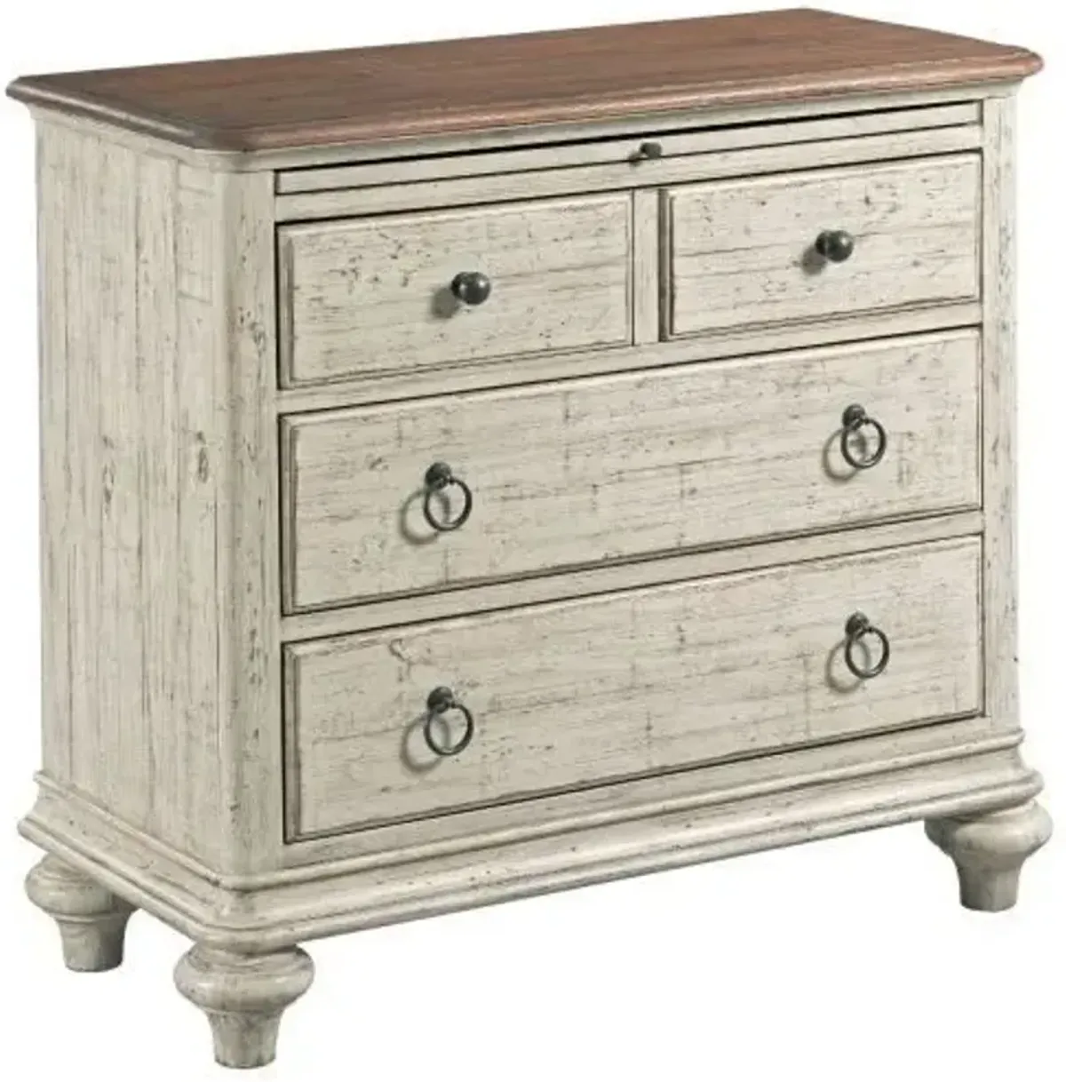 Kincaid Weatherford Cornsilk Baldwin 3-Drawer Bachelor Chest