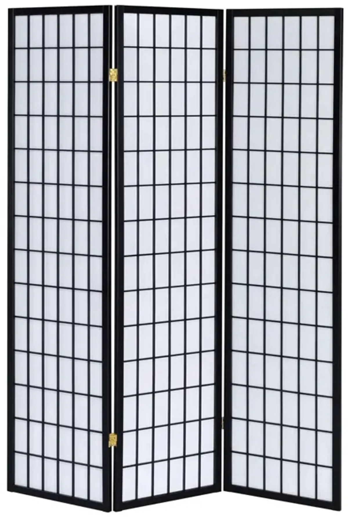 Coaster 3-Panel Room Divider White Paper/Black