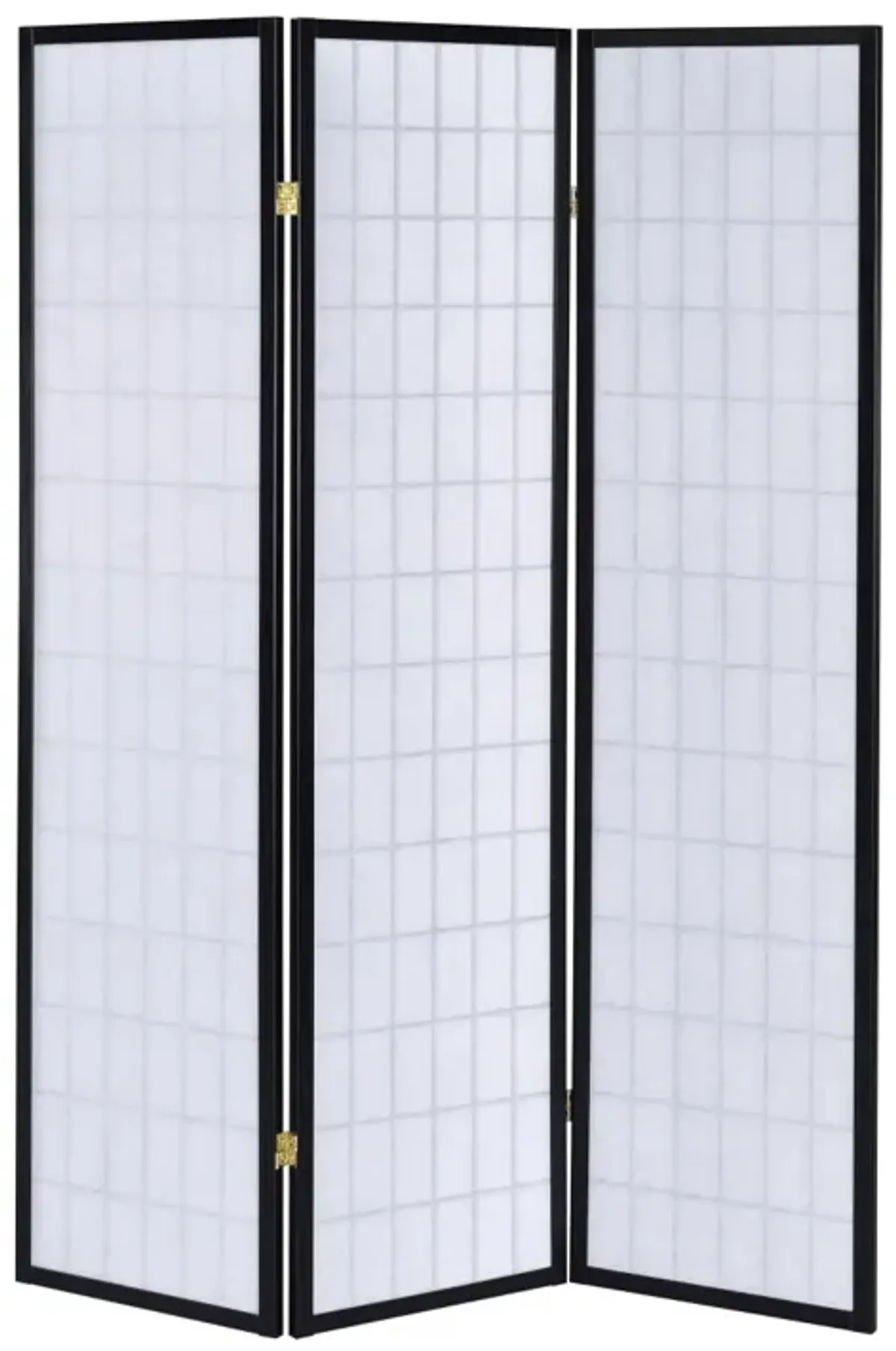 Coaster 3-Panel Room Divider White Paper/Black