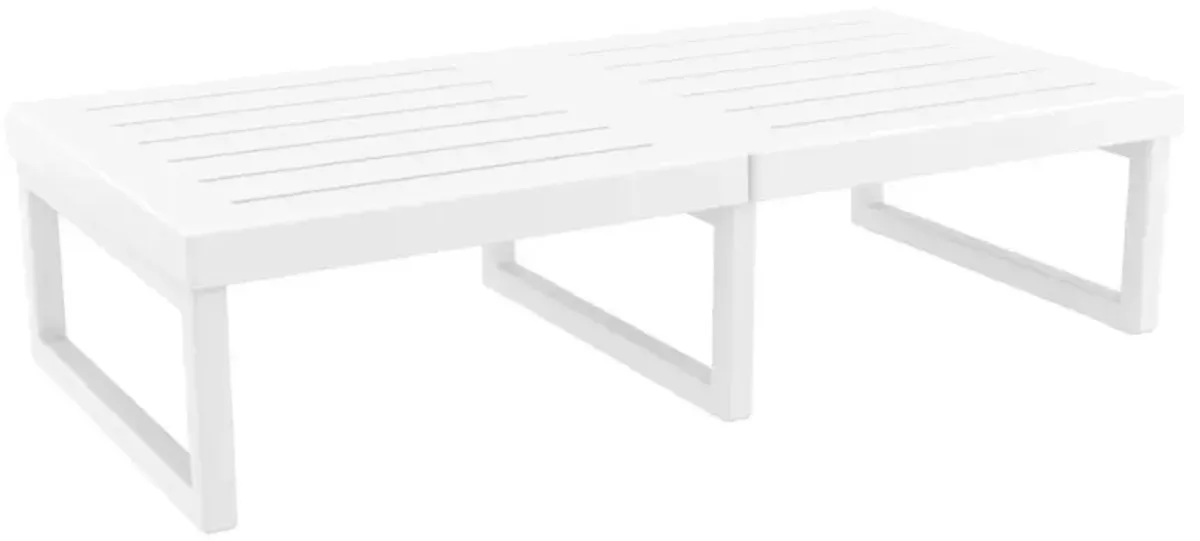 Compamia Mykonos Rectangle Lounge Coffee Table White