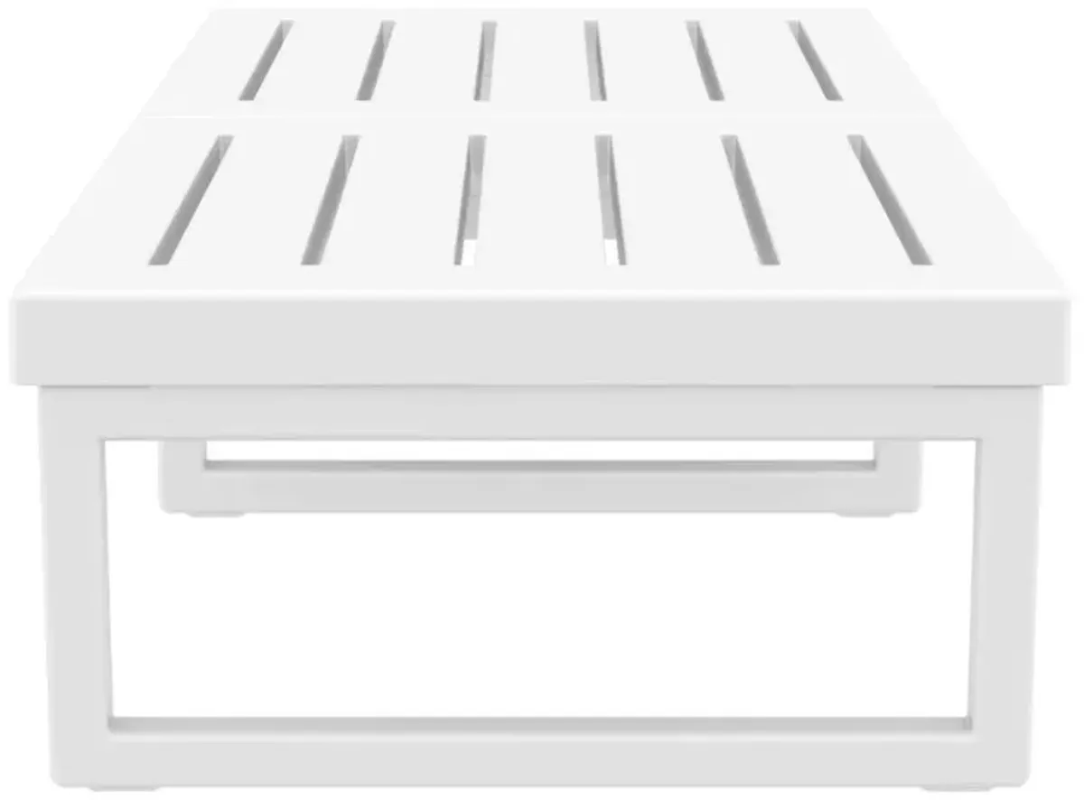 Compamia Mykonos Rectangle Lounge Coffee Table White