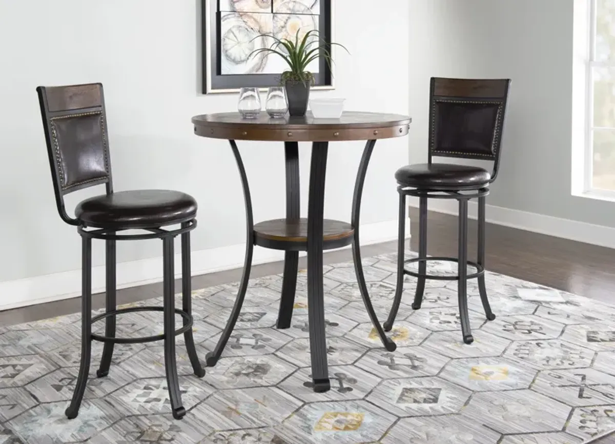 Powell 3-Piece Franklin Bar Stools & Table Set