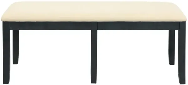 Linon Jorissen Backless Bench Dark Charcoal
