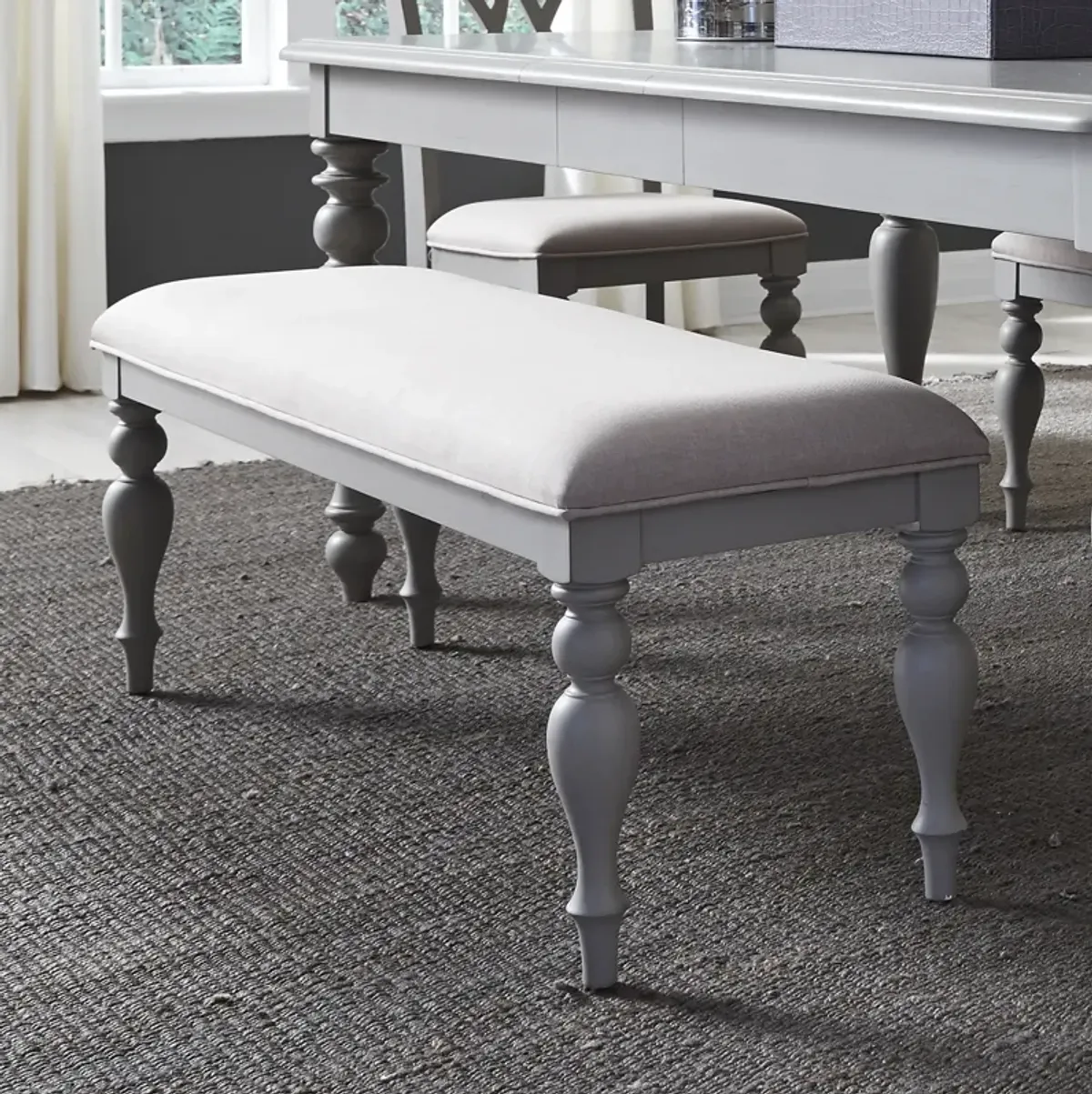 Liberty Furniture Summer House Dove Grey Bench