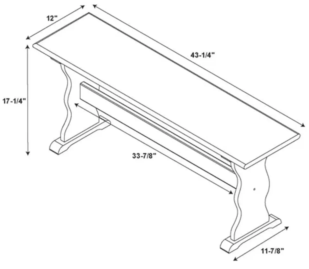 Linon Chelsea Bench