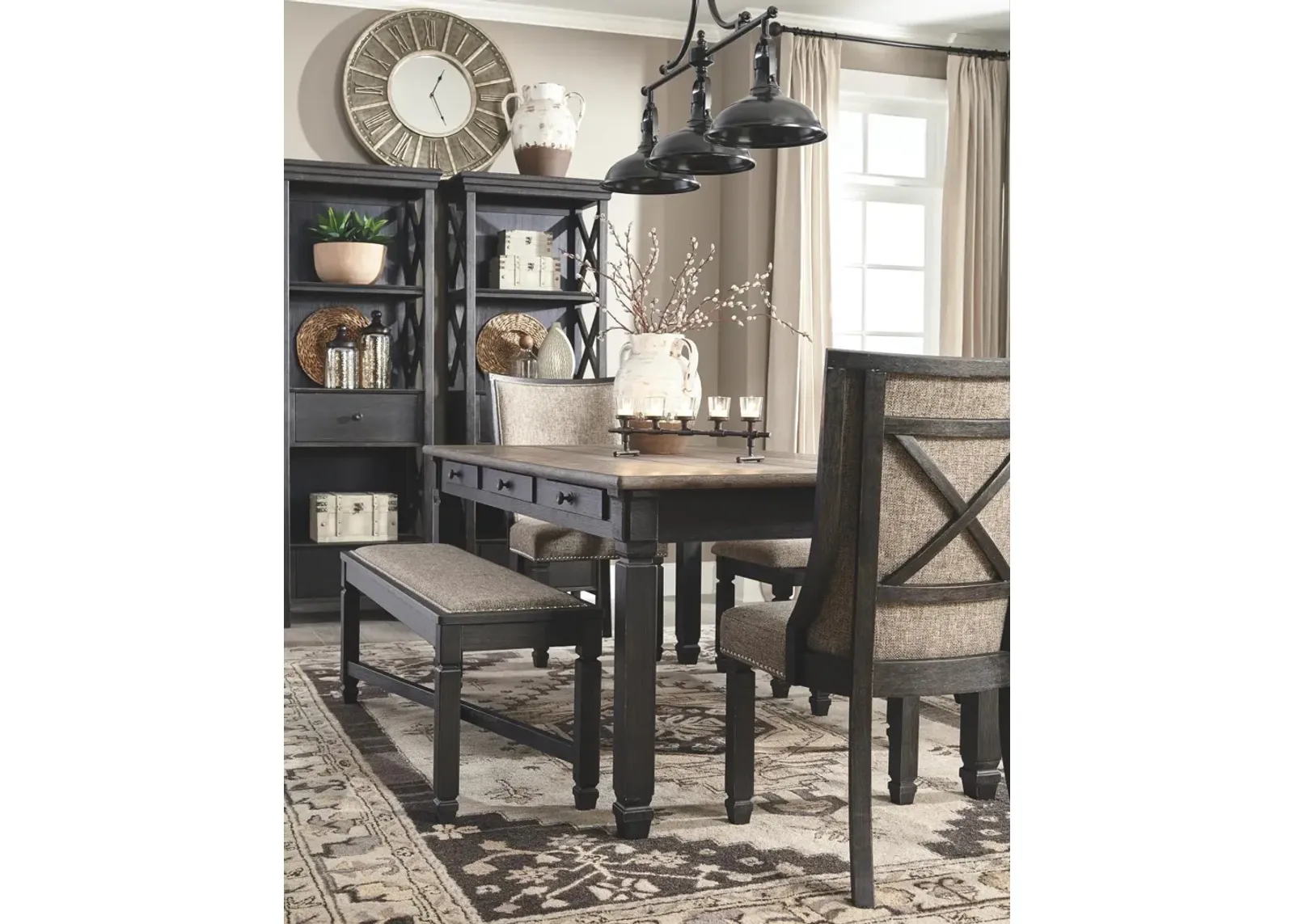 Ashley Tyler Creek Black/Gray Dining Room Table