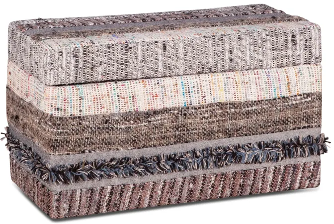 MARRAKECH UPHOLSTERED MULTI-COLOR STORAGE OTTOMAN