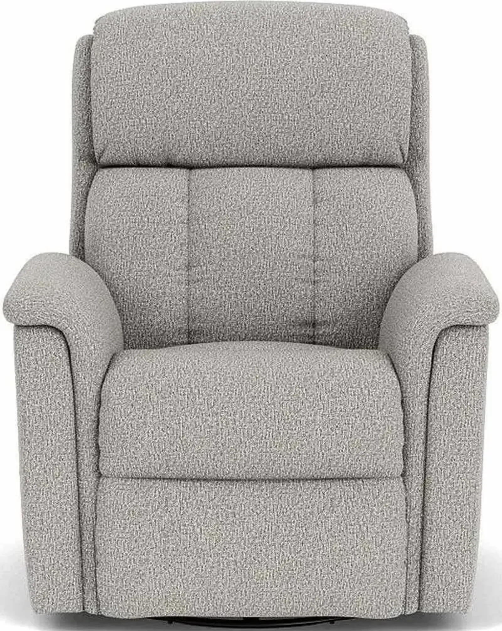 Flexsteel Luna Silver Spray Swivel Gliding Manual Recliner