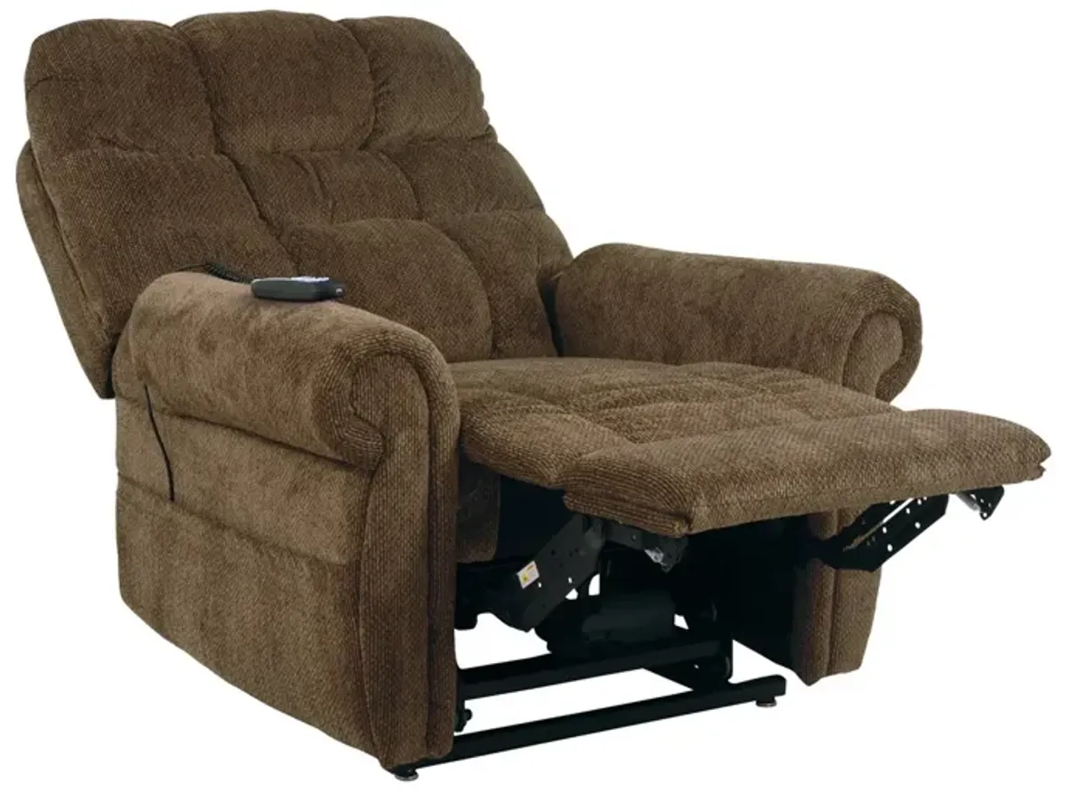 Ashley Ernestine Truffle Power Lift Recliner