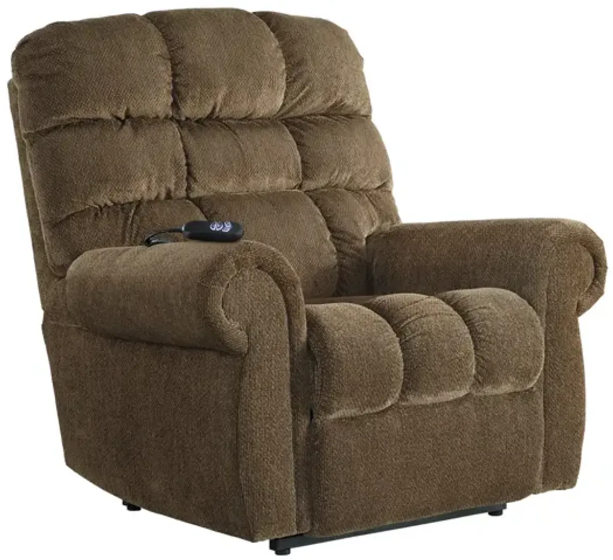 Ashley Ernestine Truffle Power Lift Recliner