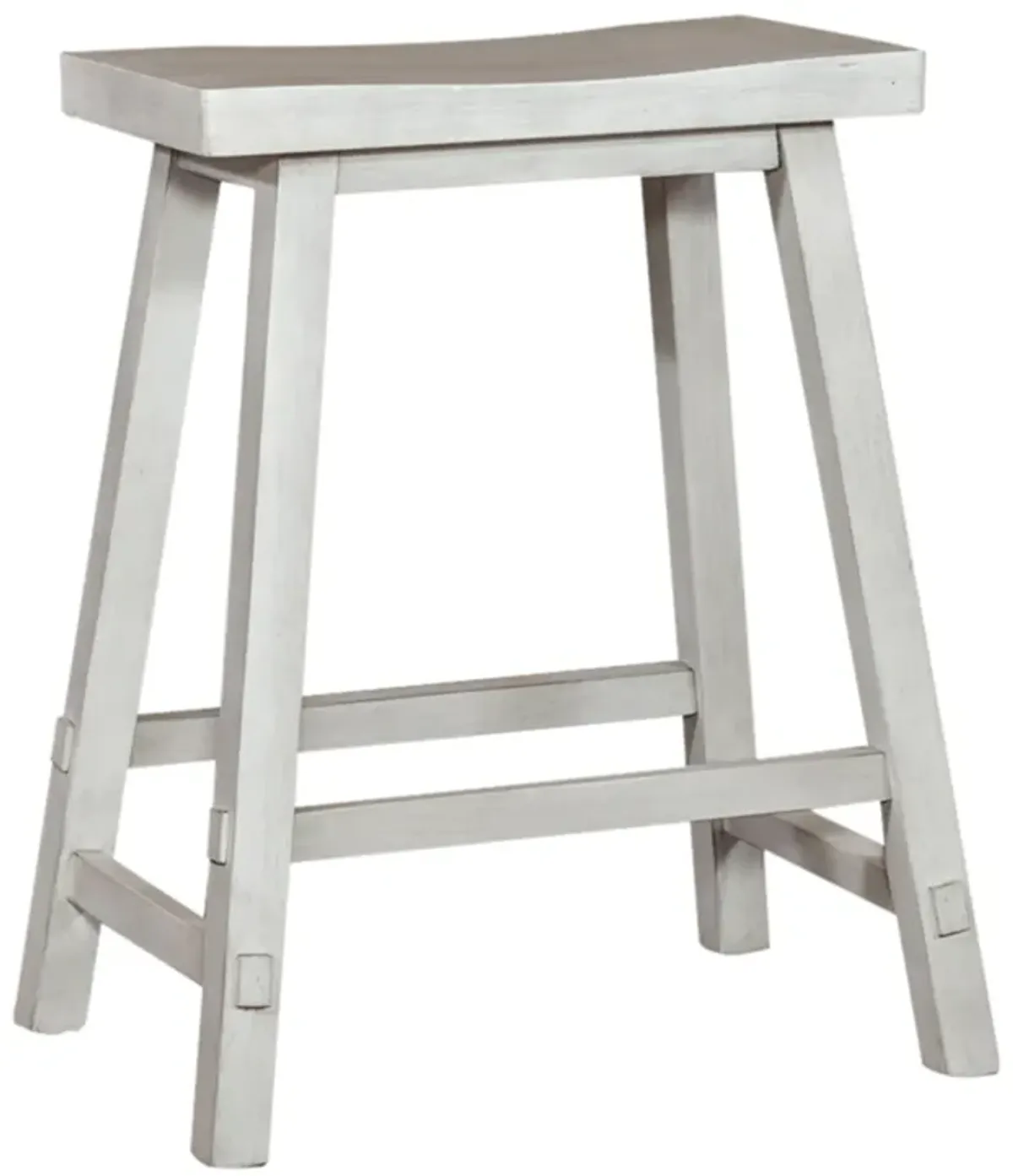 Liberty Furniture Creations Sawhorse White 24 Inch Counter Stool