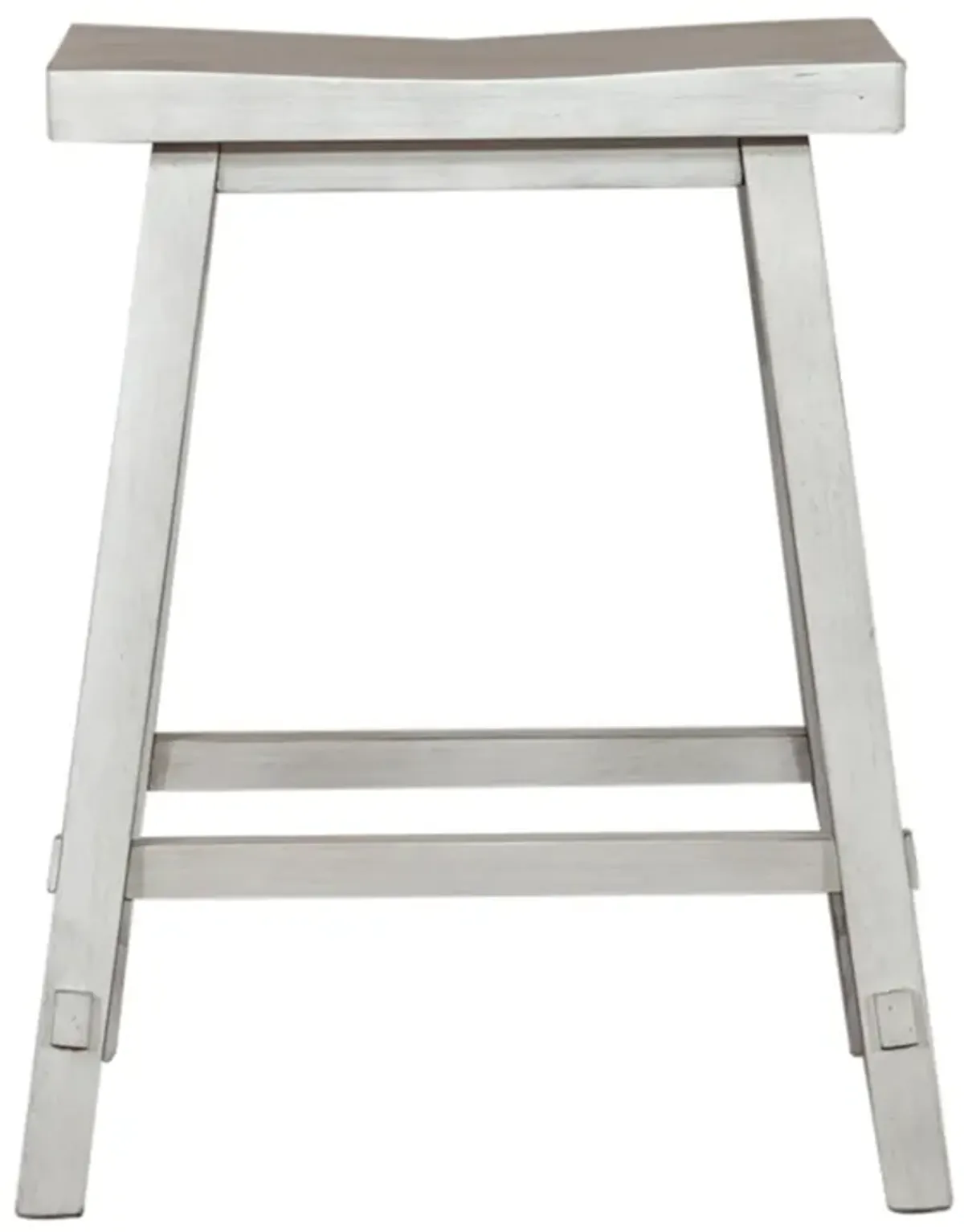 Creations Sawhorse White 24 Inch Counter Stool