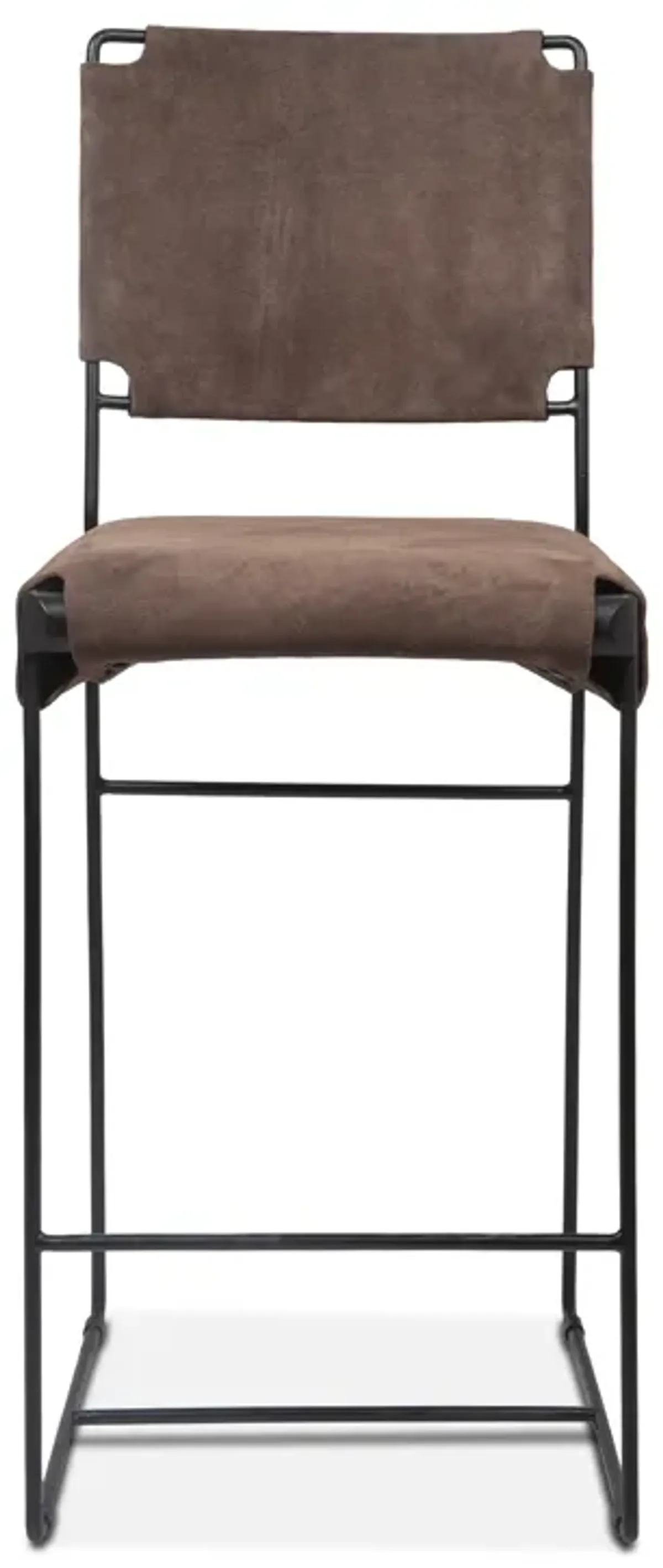 Home Trends Design New York Counter Armless Chair Asphalt Suede