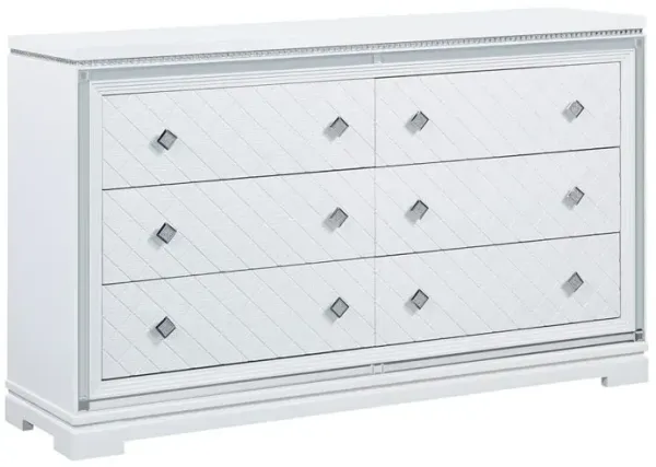 Eleanor 6-Drawer Dresser White