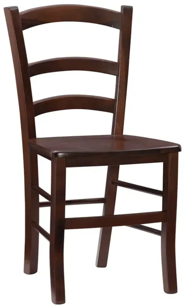 Linon Carmelo Side Chair Walnut