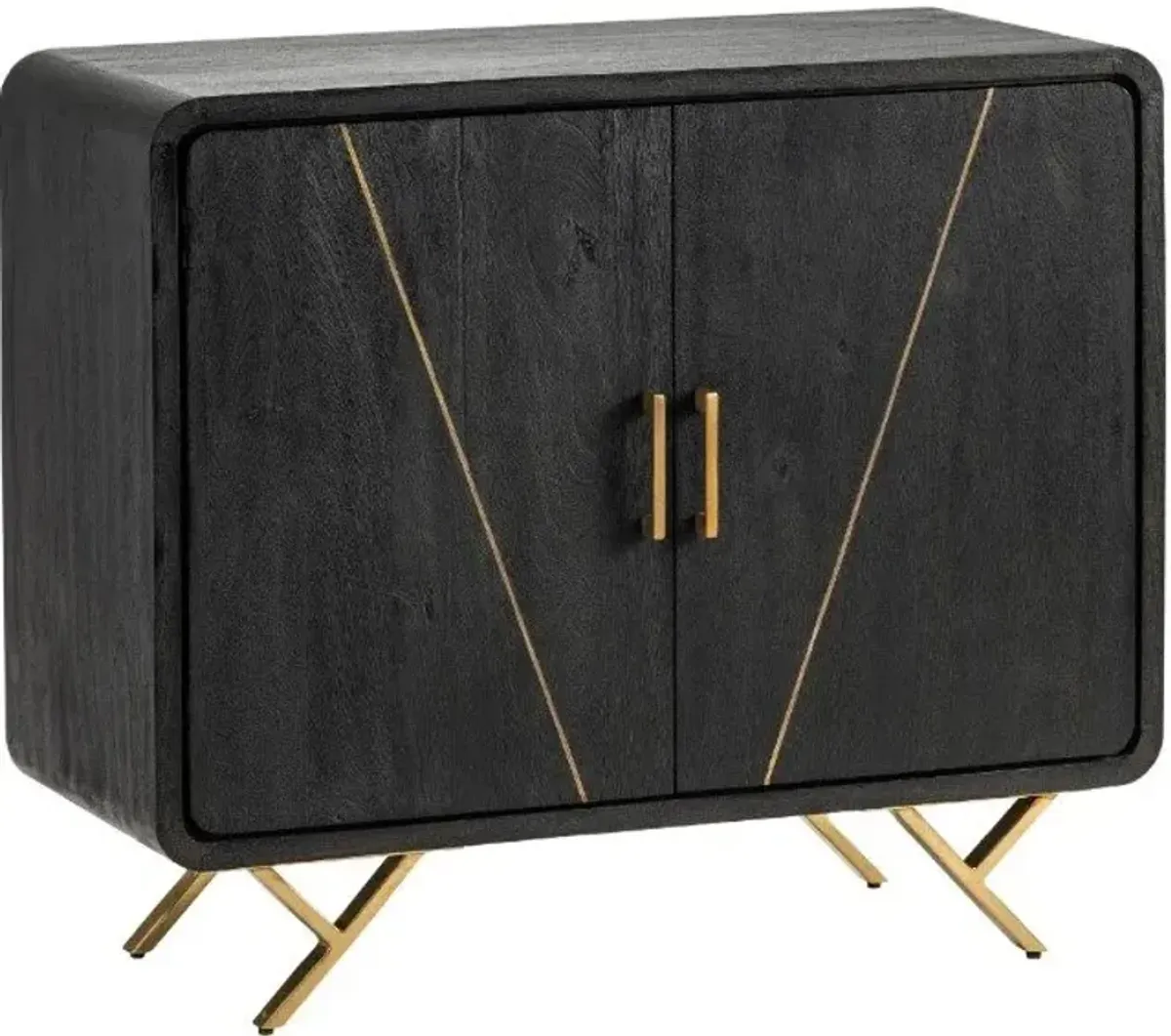 Crestview Mosley Black Cabinet