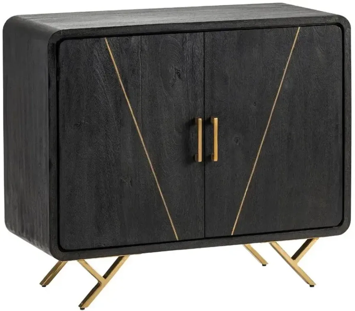 Crestview Mosley Black Cabinet