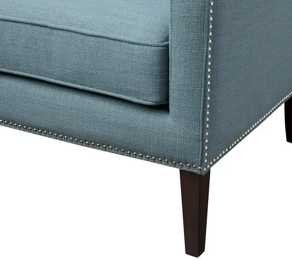 Olliix Madison Park Blue Barton Wing Chair