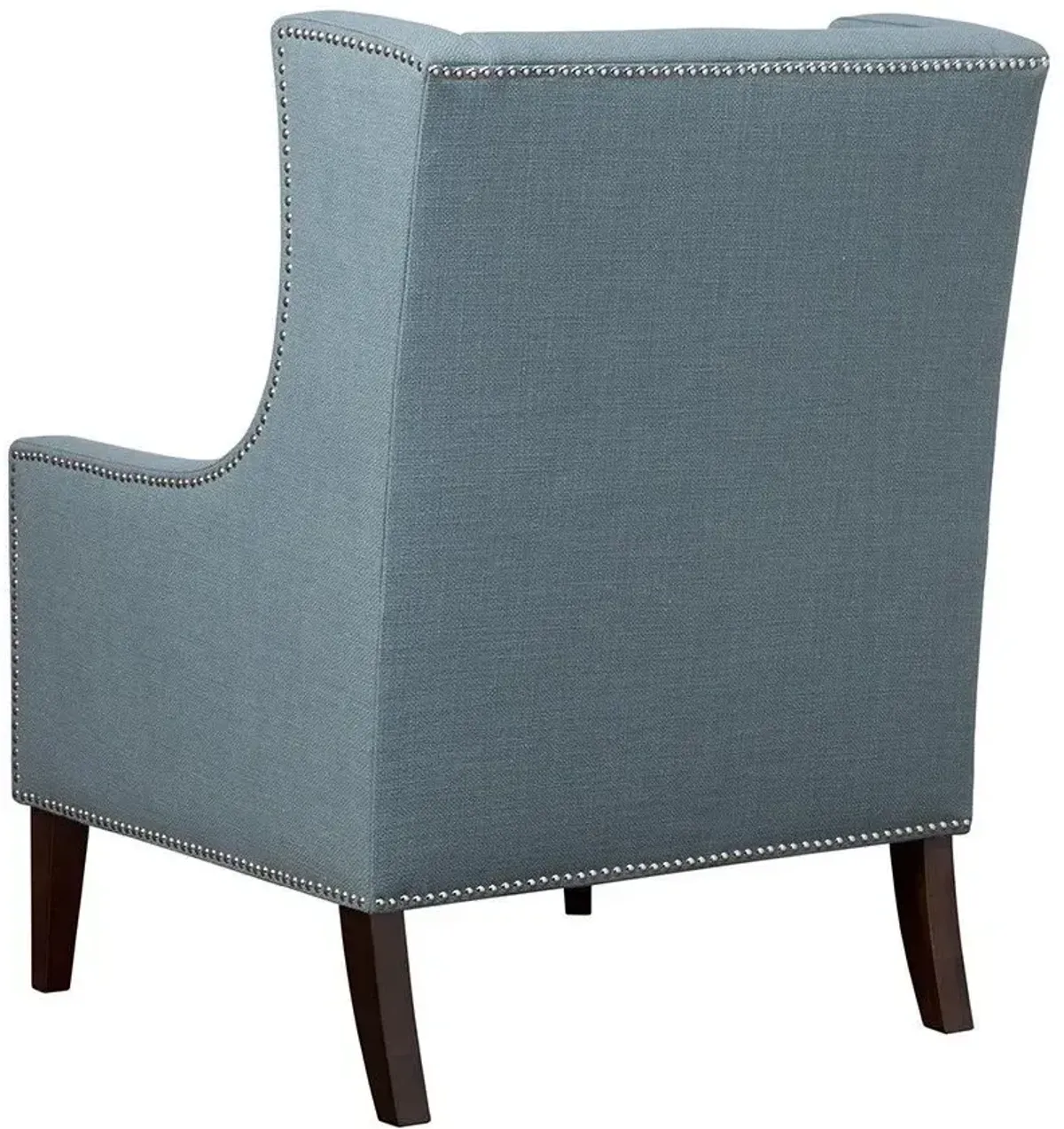 Olliix Madison Park Blue Barton Wing Chair