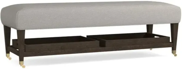 Bassett Cocktail Kara Ottoman with Tray