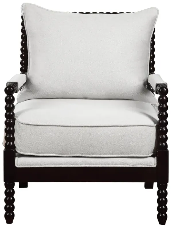 MAIZE BEADED ARM ACCENT CHAIR