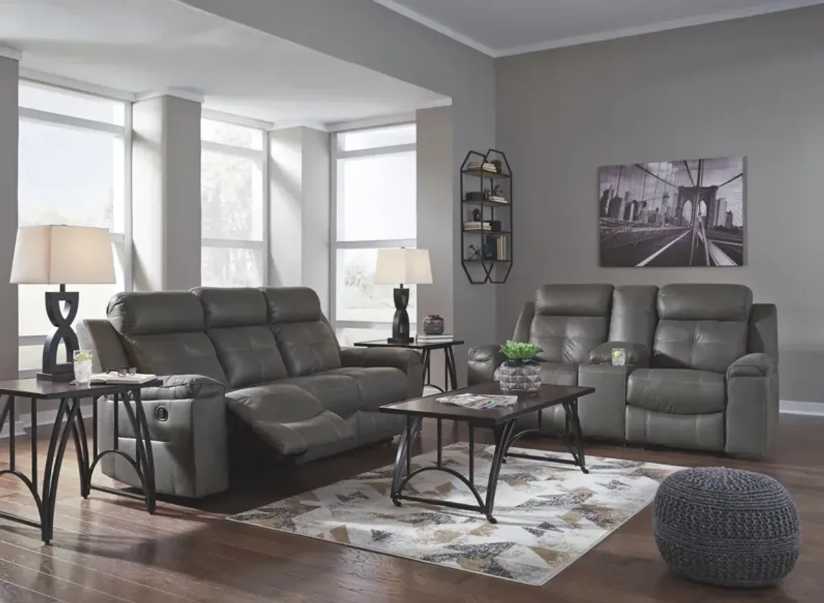 Ashley Jesolo Dark Gray Reclining Sofa