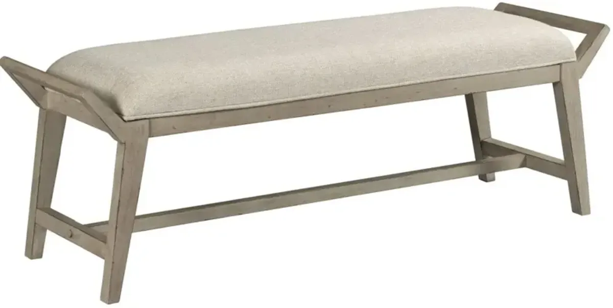 American Drew West Fork Taupe Bench