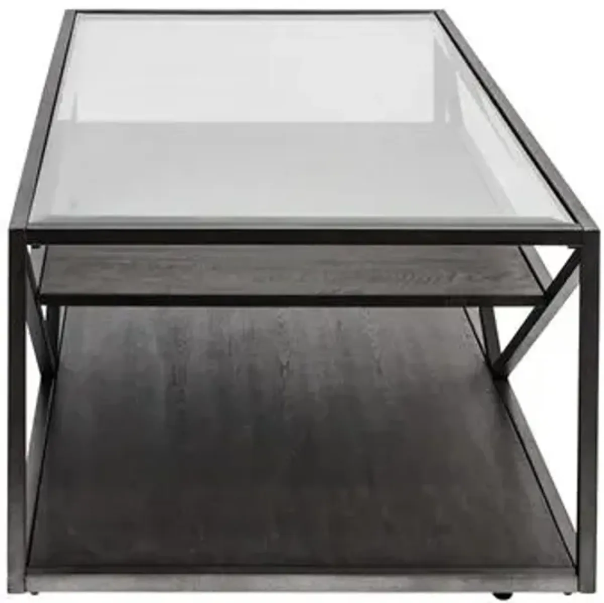 Liberty Furniture Arista Rectangle Cocktail Table Cobblestone Brown