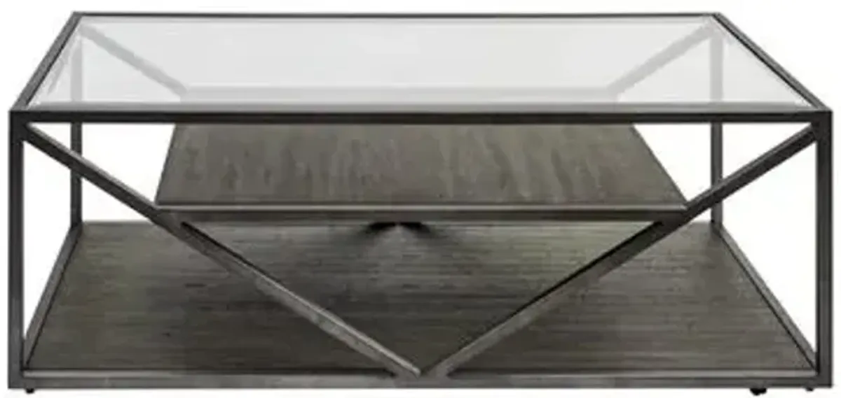 Liberty Furniture Arista Rectangle Cocktail Table Cobblestone Brown