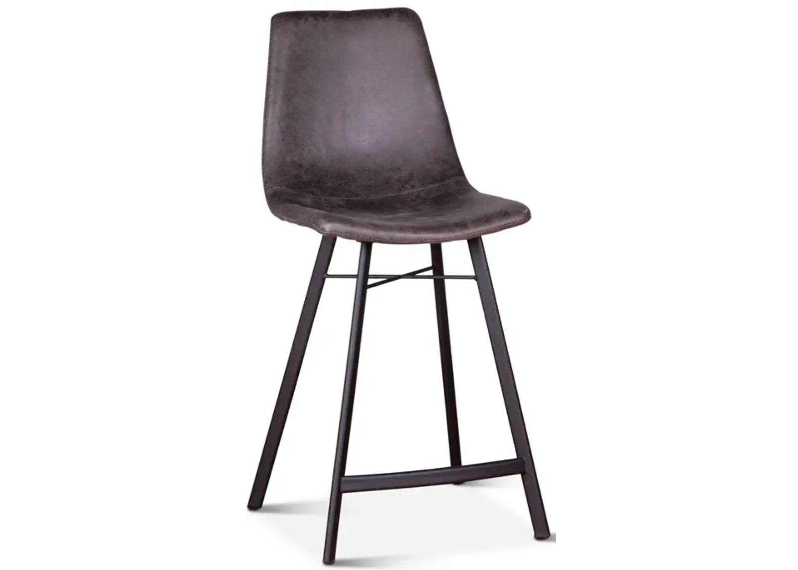 Home Trends Design Sam Counter Stool in Charcoal