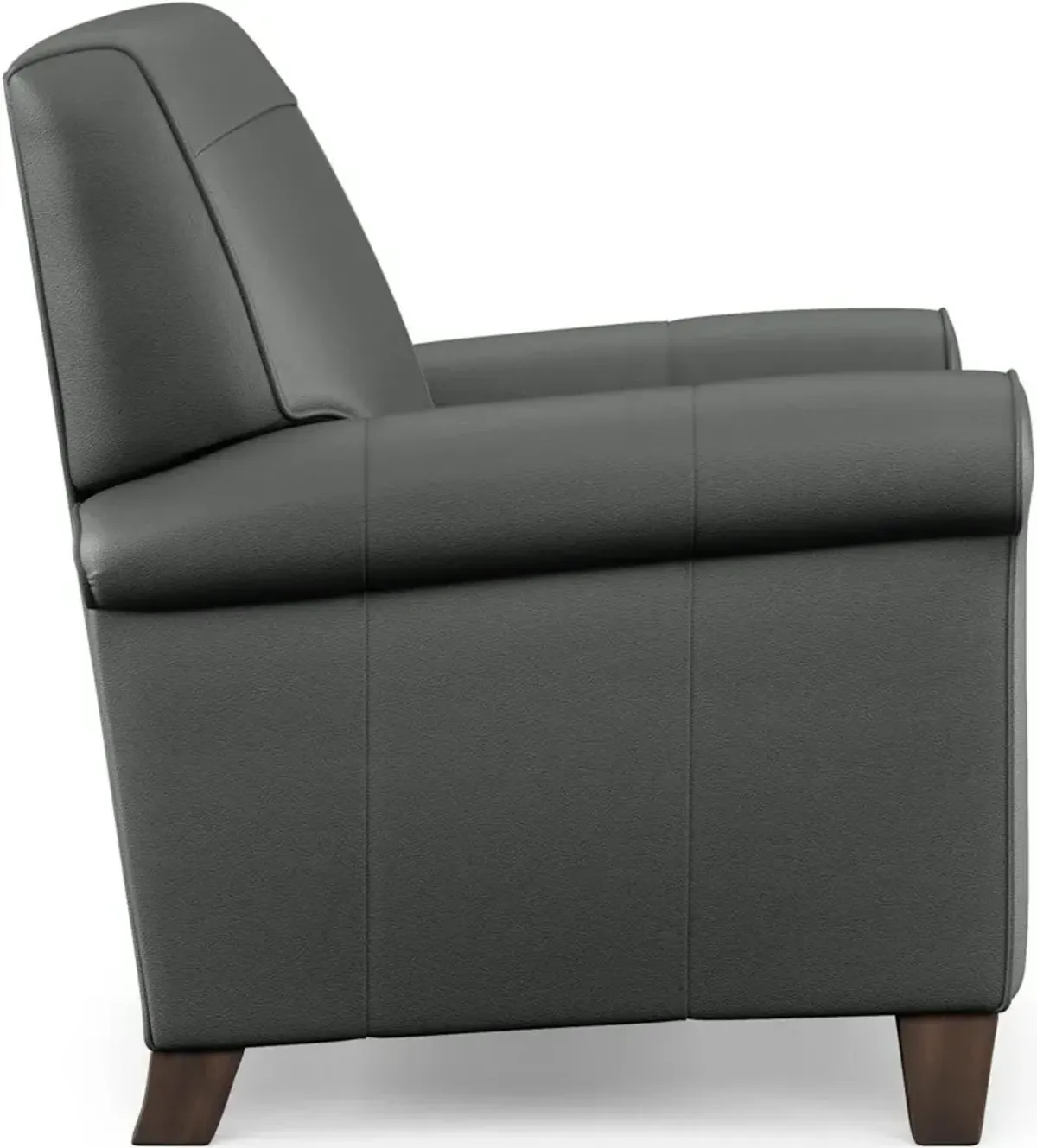 DANA GRAY HIGH-LEG LEATHER MANUAL RECLINER