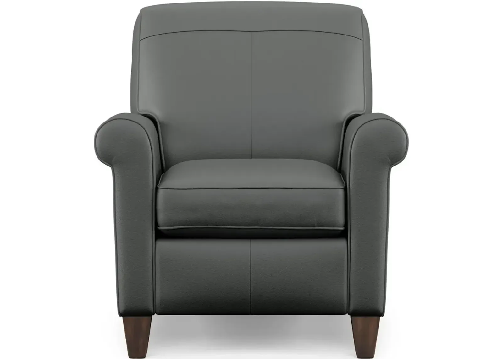 DANA GRAY HIGH-LEG LEATHER MANUAL RECLINER