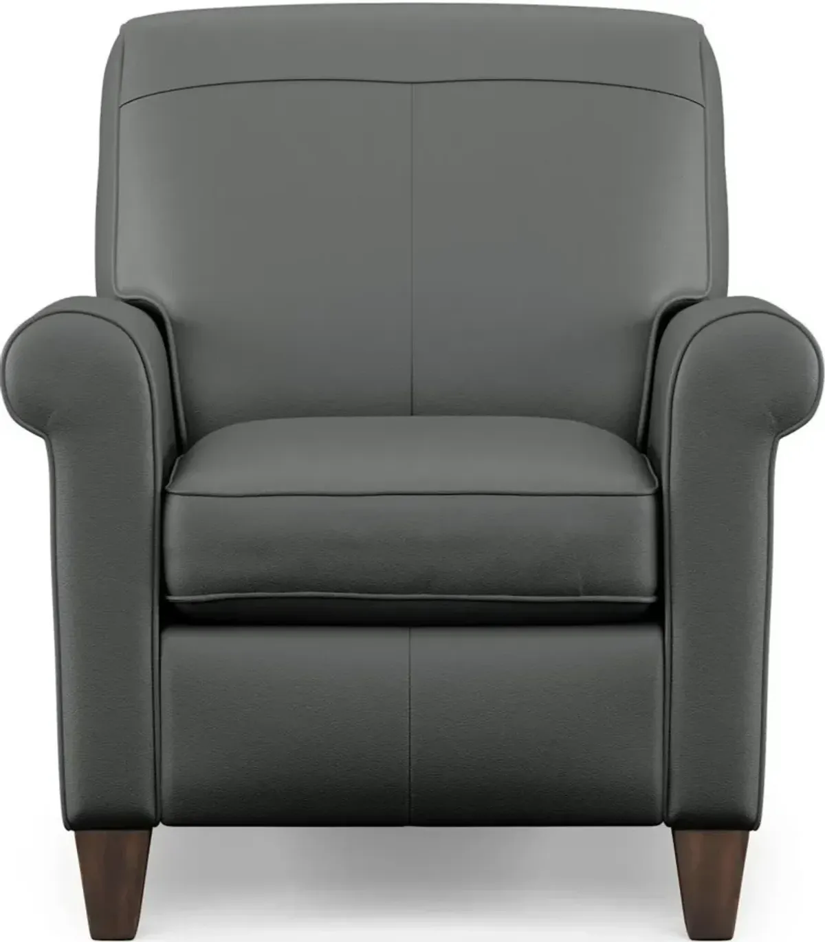 DANA GRAY HIGH-LEG LEATHER MANUAL RECLINER