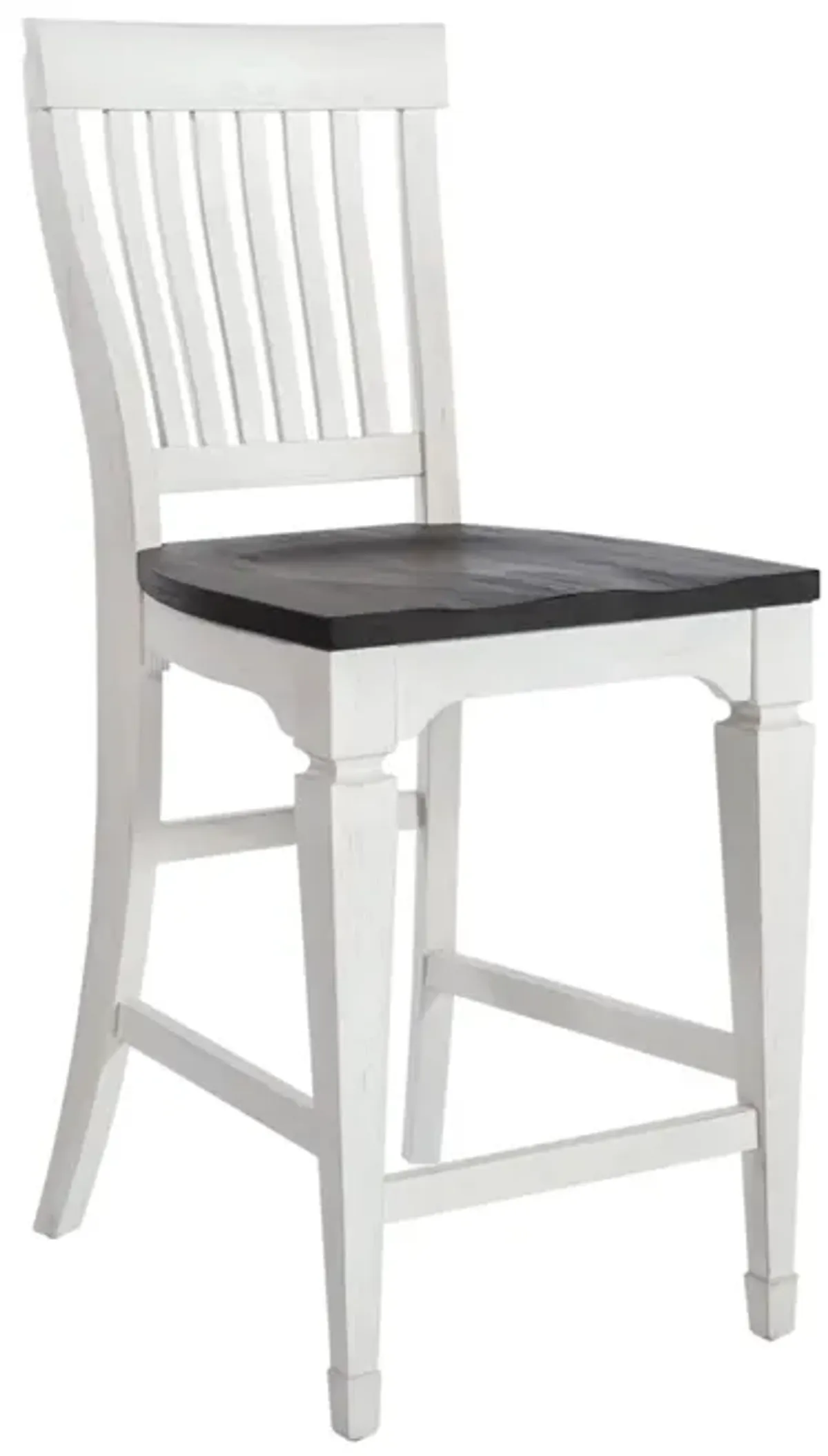 Liberty Furniture Allyson Park Wire Brushed White Counter-Height Slat Back Chair