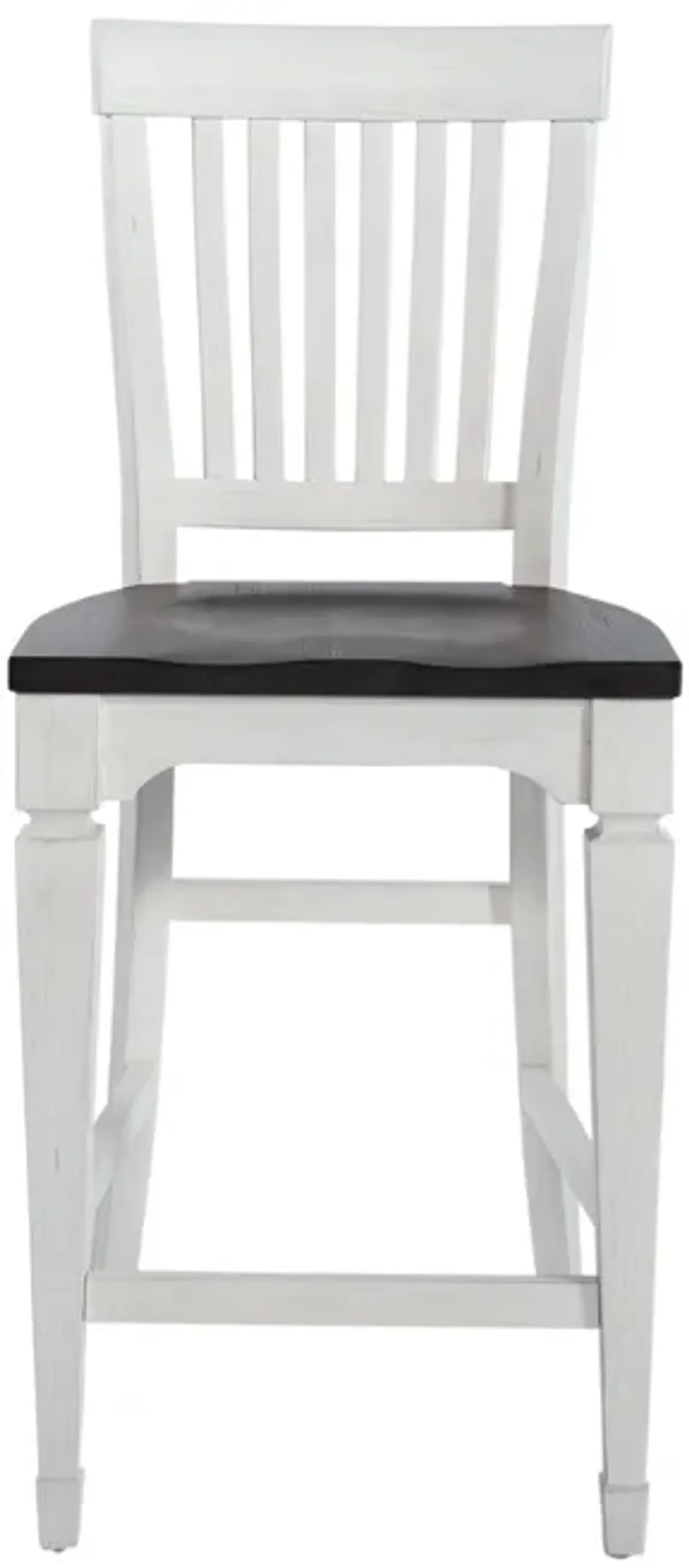 Liberty Furniture Allyson Park Wire Brushed White Counter-Height Slat Back Chair