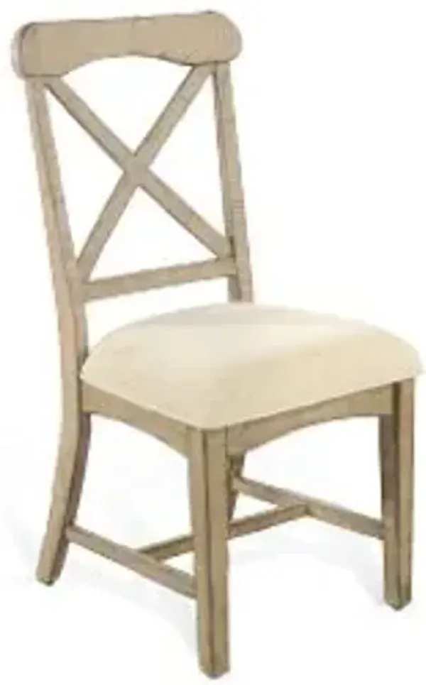 Sunny Designs Marina Beach Pebble Dining Chair with Cushioned Seat