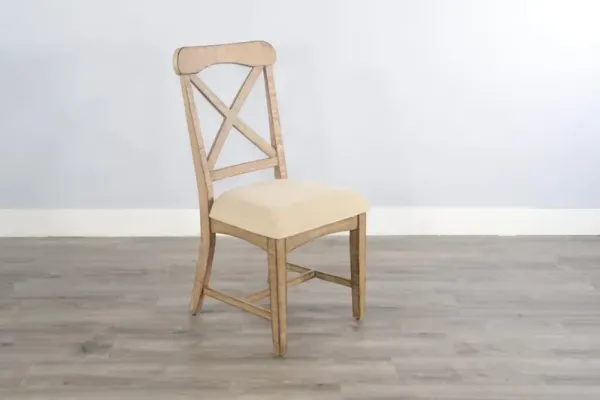 Sunny Designs Marina Beach Pebble Dining Chair with Cushioned Seat