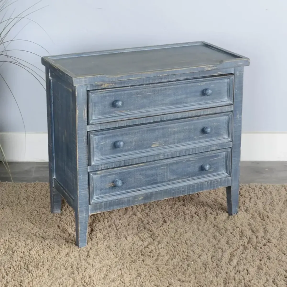 Sunny Designs Marina Ocean Blue 26 Inch End Table