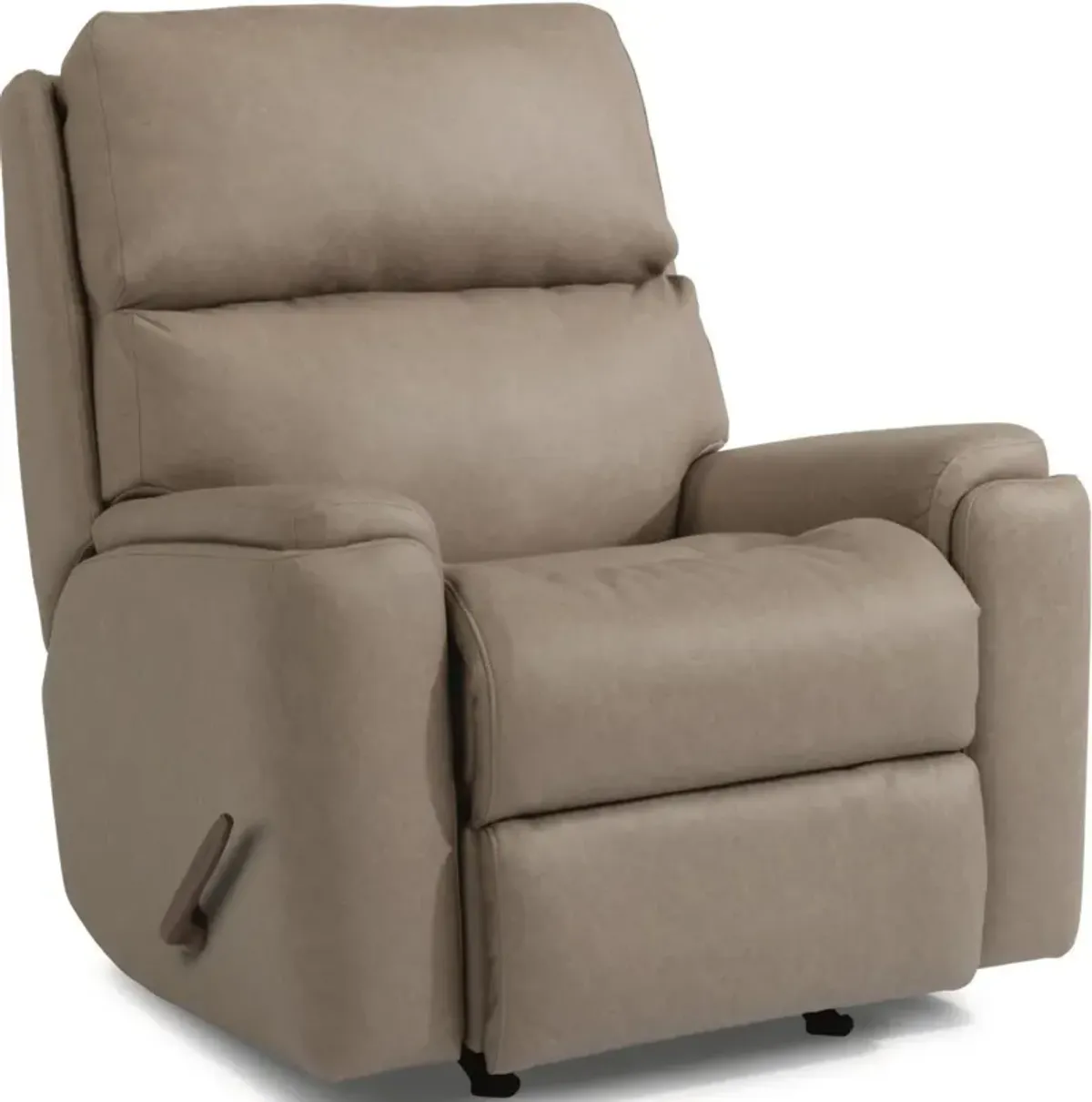 Flexsteel Rio Gray Flint Rocking Manual Recliner