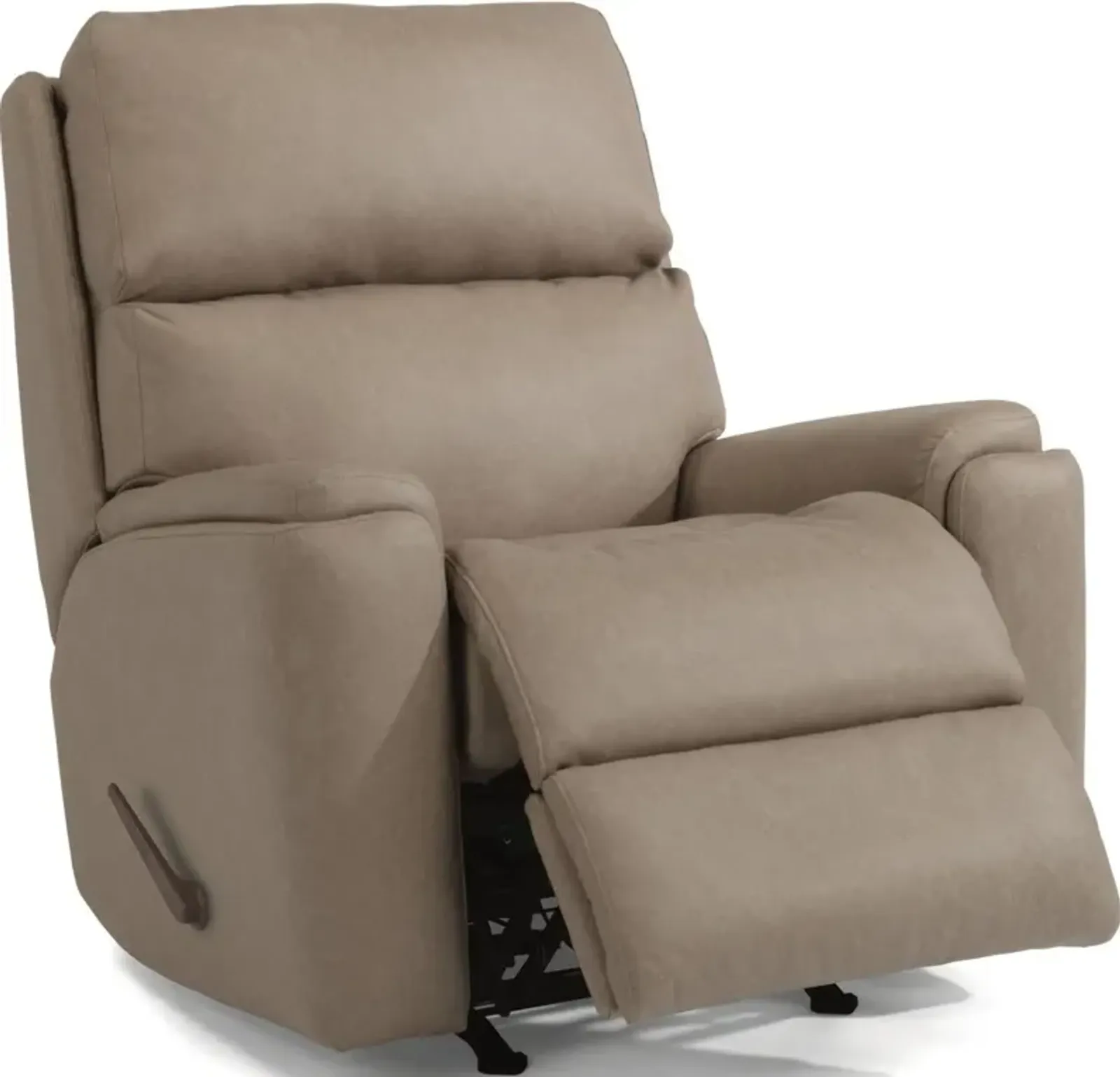 Flexsteel Rio Gray Flint Rocking Manual Recliner