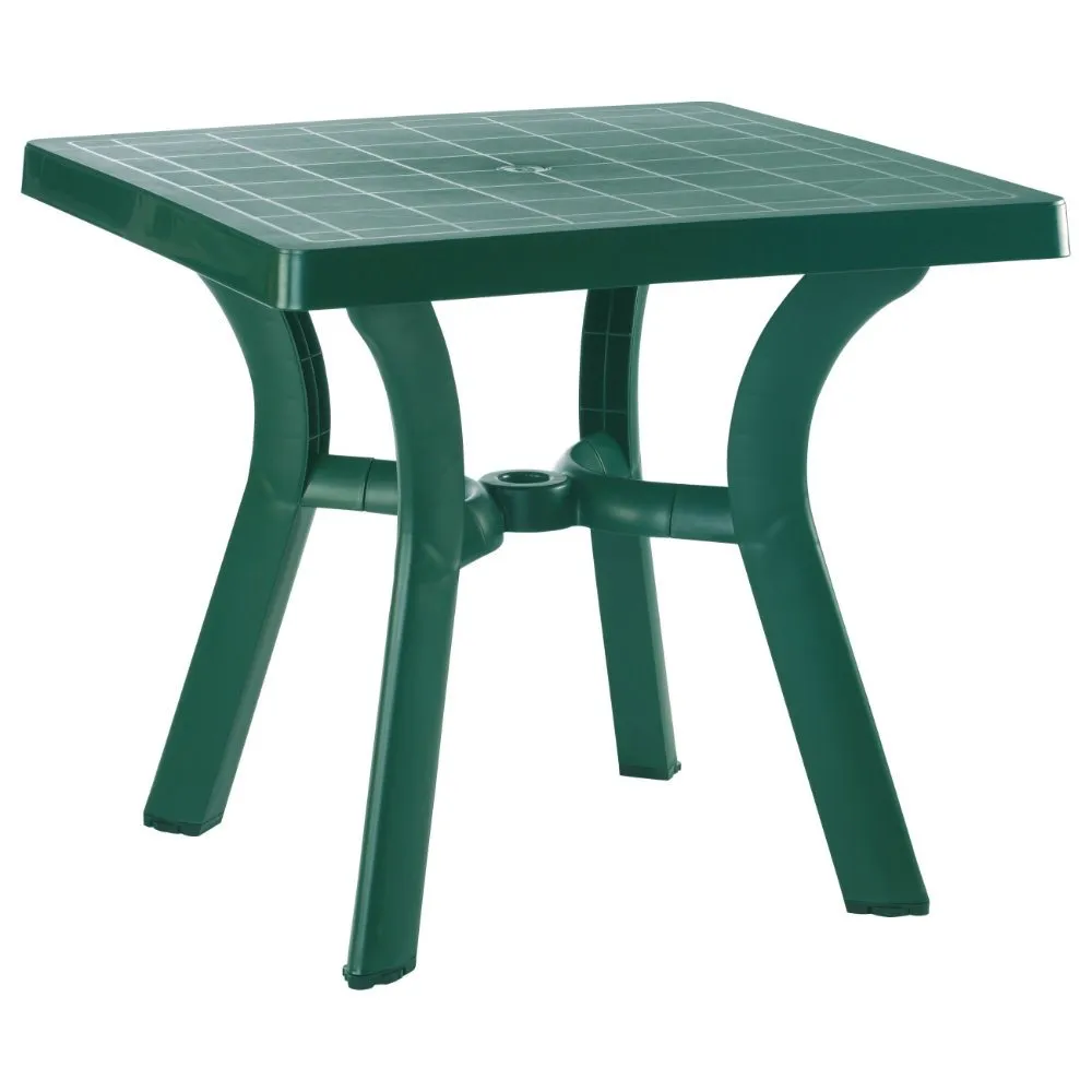 VIVA RESIN SQUARE DINING TABLE 31" GREEN