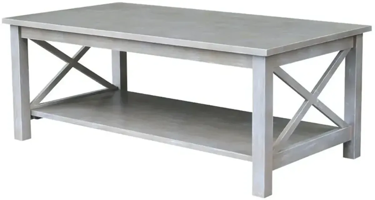 John Thomas Coffee Table in Taupe Gray