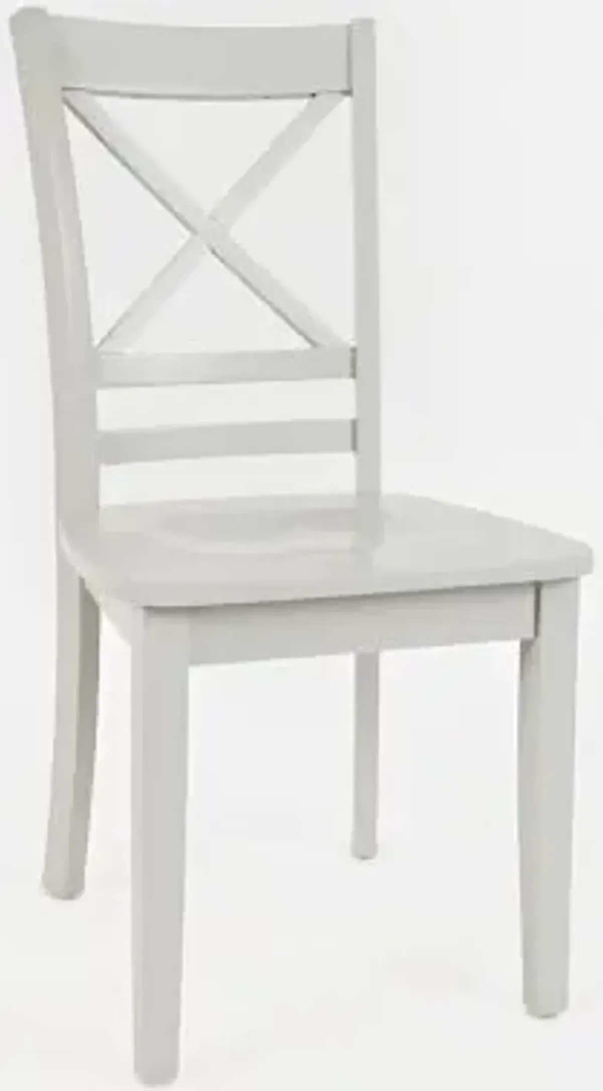 Jofran Simplicity X-Back Side Chair in Dove Gray