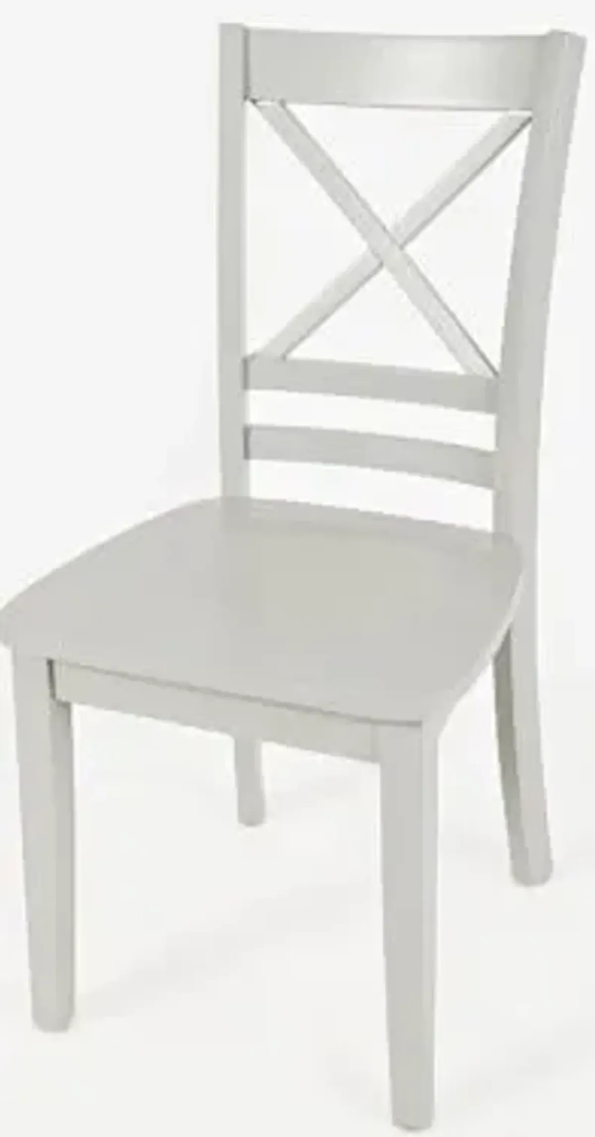 Jofran Simplicity X-Back Side Chair in Dove Gray