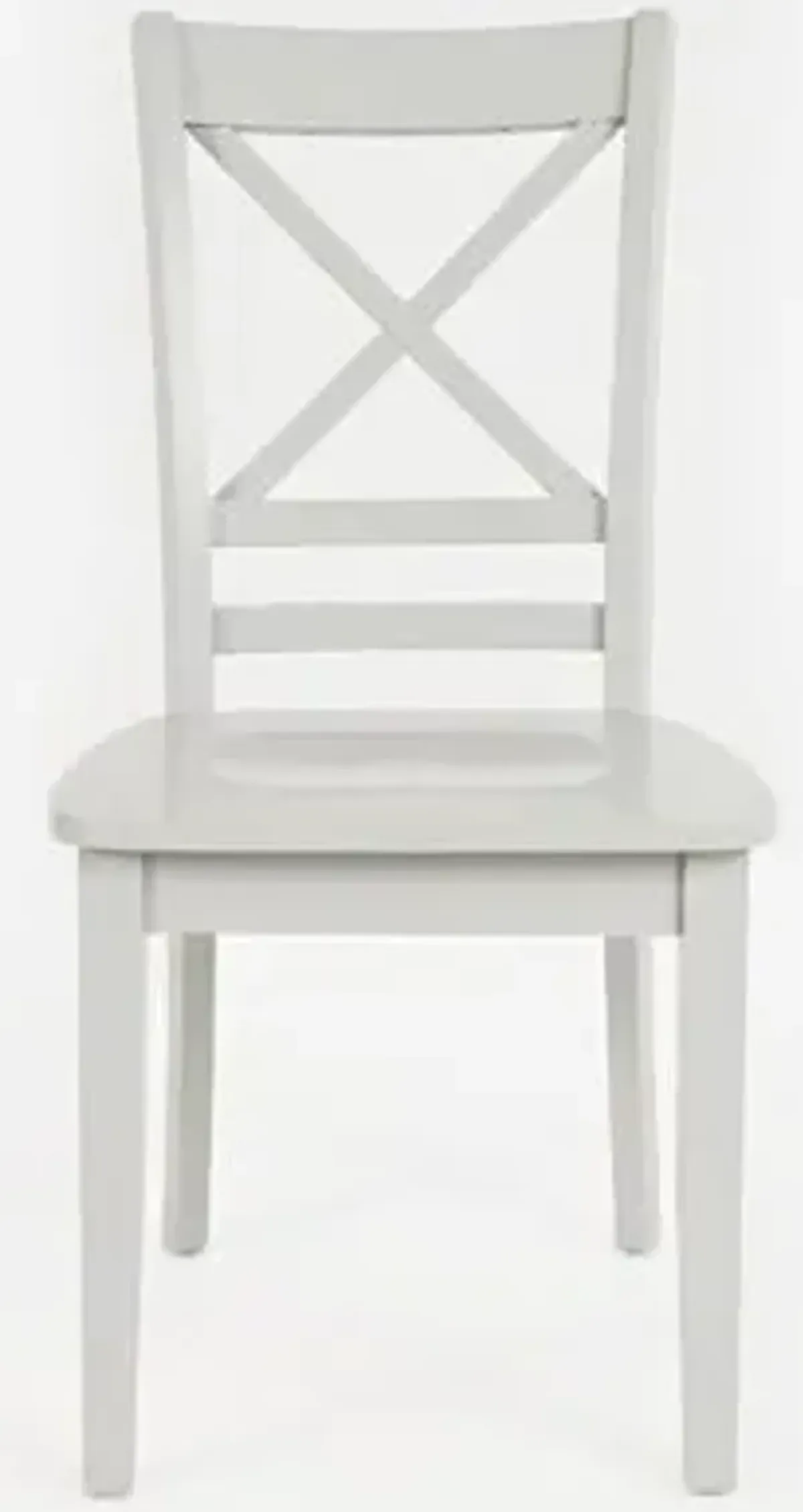 Jofran Simplicity X-Back Side Chair in Dove Gray