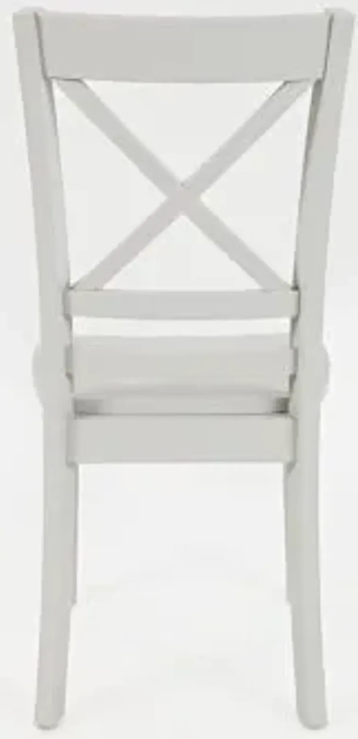 Jofran Simplicity X-Back Side Chair in Dove Gray