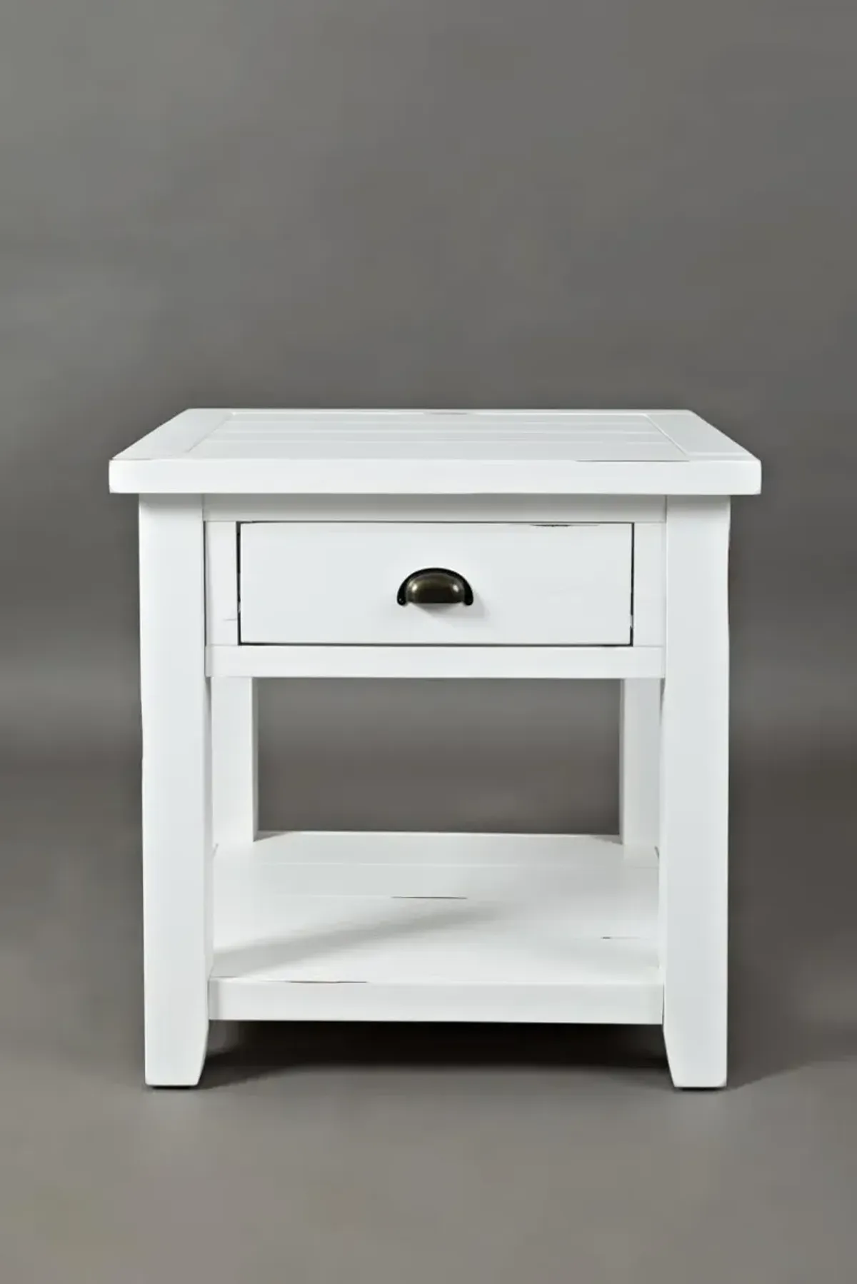 Jofran Artisan's Craft End Table Weathered White