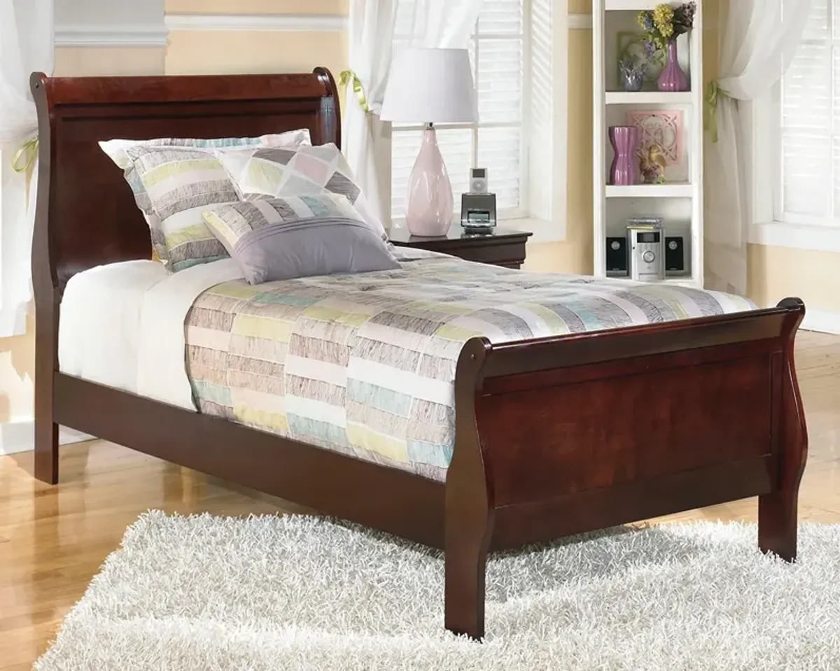 Ashley Alisdair Dark Brown Twin Sleigh Bed